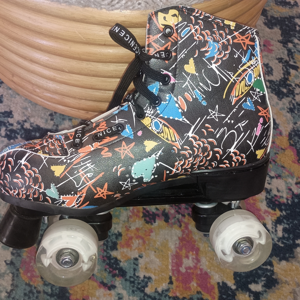 Colorful Graffiti Roller Skates US Womens 10.5